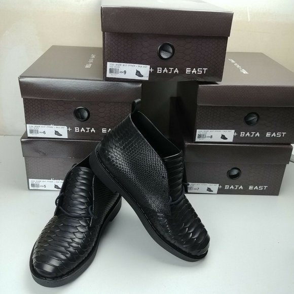 Melissa | Shoes | Nwt Melissa Desert Boot Python Baja East Black | Poshmark